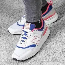 Giày New Balance 997 'White Pink Blue' CM997HAJ - Ảnh 3