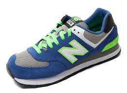 Giày New Balance 574 'Blue Neon' ML574CBG - Ảnh 8