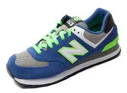 Giày New Balance 574 'Blue Neon' ML574CBG - Ảnh 8