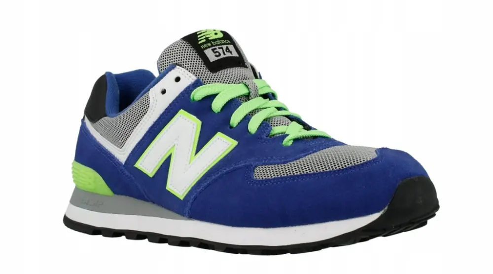 Alternative view of Giày New Balance 574 'Blue Neon' ML574CBG