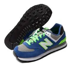 Giày New Balance 574 'Blue Neon' ML574CBG - Ảnh 4