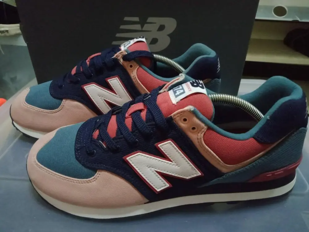 Giày New Balance 574 Red Blue ML574INA - Ảnh 4