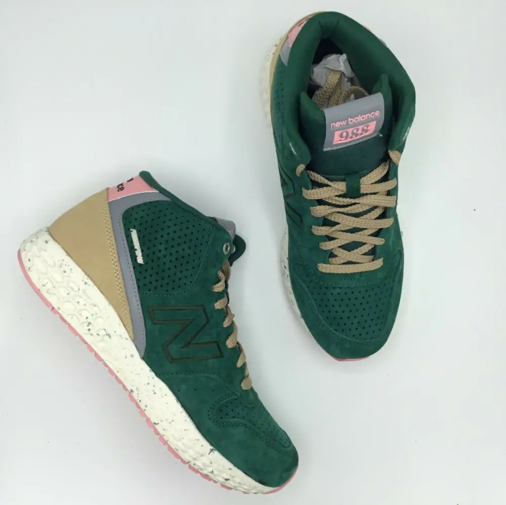 Giày New Balance 988 Fresh Foam Mid Green Pink MH988XGO - Ảnh 6