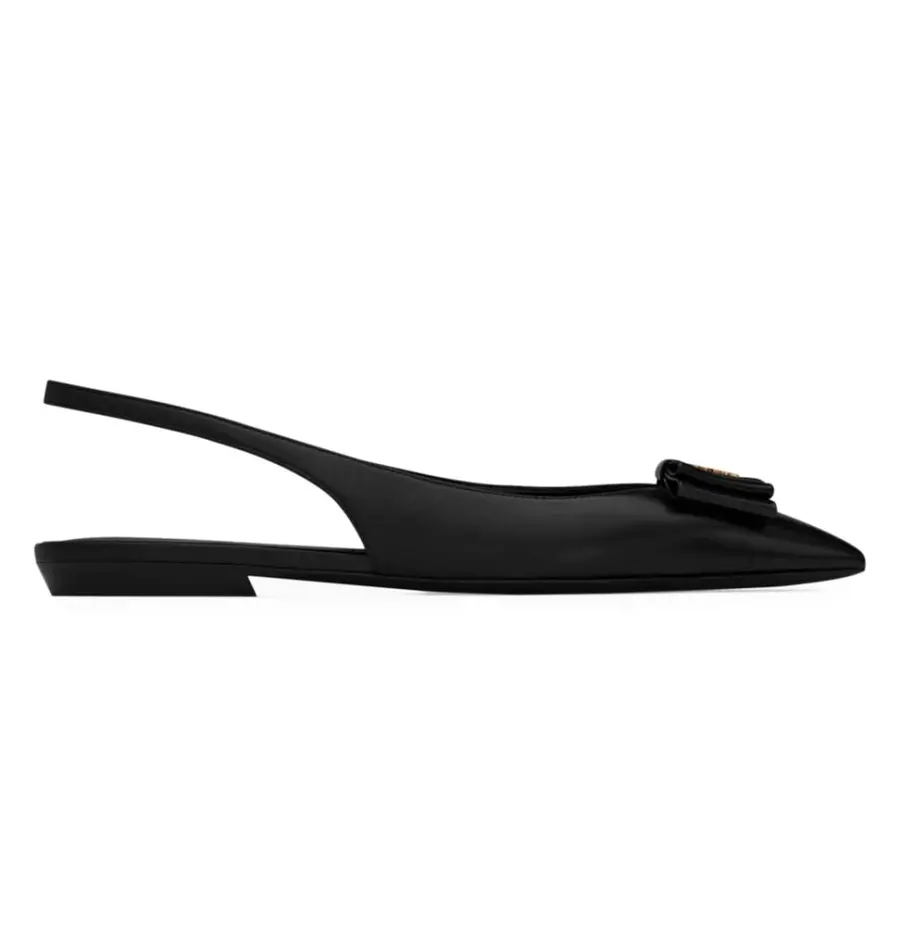 Giày Saint Laurent Anaïs Slingback 'Black' 6496211ZJ101299