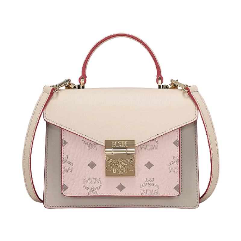 Túi MCM Patricia Satchel Visetos 'Pink' MWE9SPA26IH001