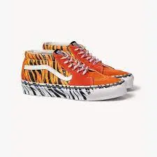Giày Vans Aries x OG Sk8-Mid LX 'Tiger Bright' VN0A4BVC9WW - Ảnh 4