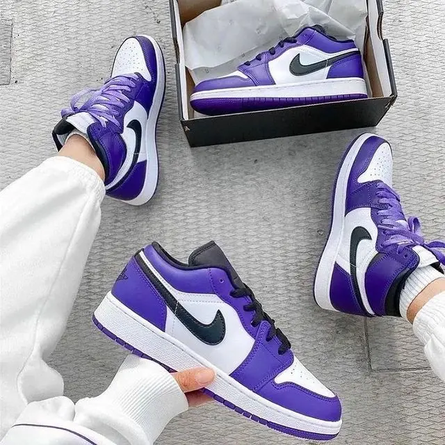 Giày Nike Air Jordan 1 Low 'Court Purple' 553558-500 - Ảnh 6
