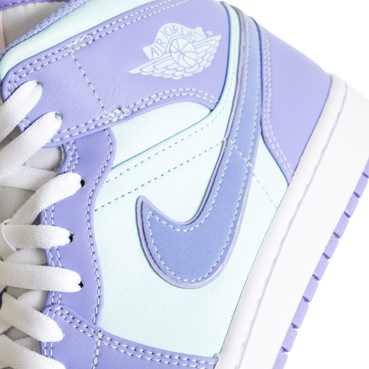 Giày Nike Air Jordan 1 Mid GS 'Purple Glacier Blue' 554725-500 - Ảnh 5