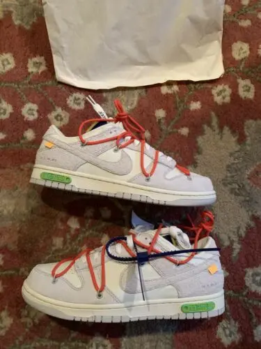 Giày Nike Off-White x Dunk Low 'Lot 13 of 50' DJ0950-110 - Ảnh 5