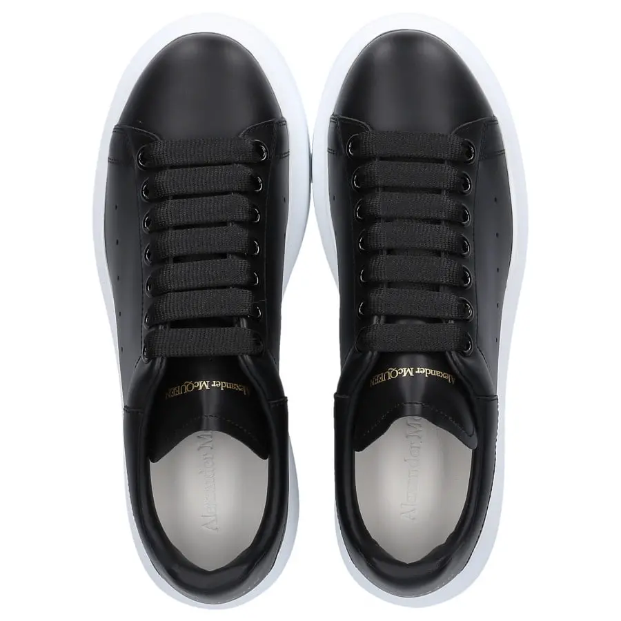 Giày Alexander McQueen Wmns Oversized Sneaker 'Black' 553770-WHGP0-1000 - Ảnh 4