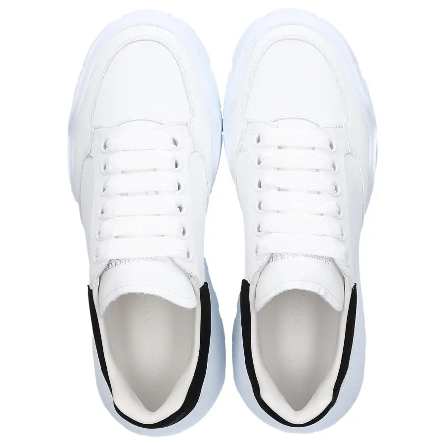 Giày Alexander McQueen Wmns Oversized Court Trainer 'White Black' 633915-WHZ96-9061 - Ảnh 5