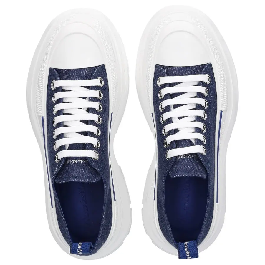 Giày Alexander McQueen Wmns Tread Slick Lace Up 'Indigo' 611705-W4PD1-4177 - Ảnh 3