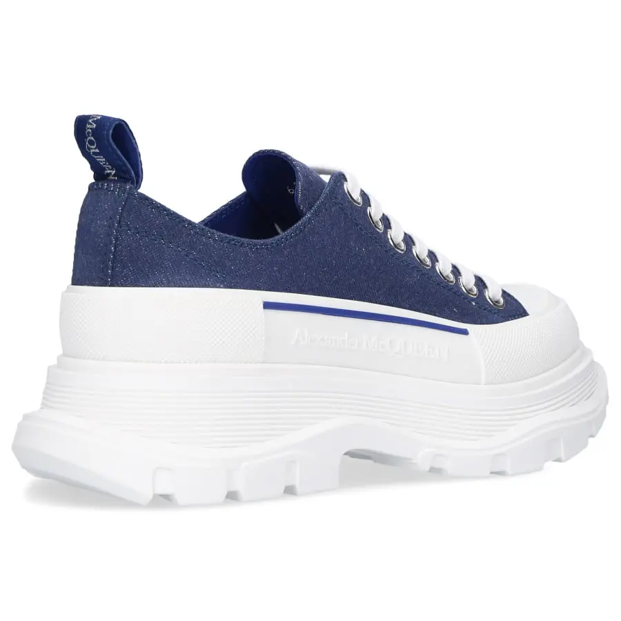 Giày Alexander McQueen Wmns Tread Slick Lace Up 'Indigo' 611705-W4PD1-4177 - Ảnh 4