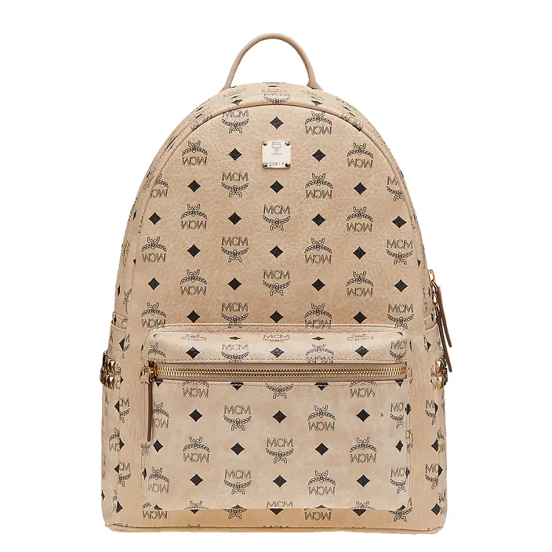 Balo MCM Stark Side Studs Backpack in Visetos MMK6SVE38IG001