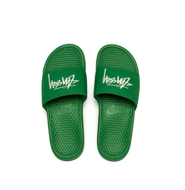Dép Nike Stussy x Benassi 'Pine Green' DC5239-300 - Ảnh 4