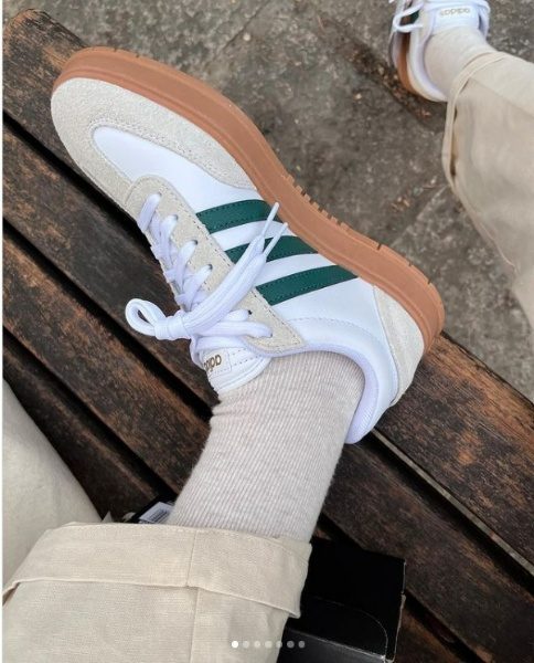 Giày Adidas Gradas 'White Sub Green Gum' FW7208 - Ảnh 4