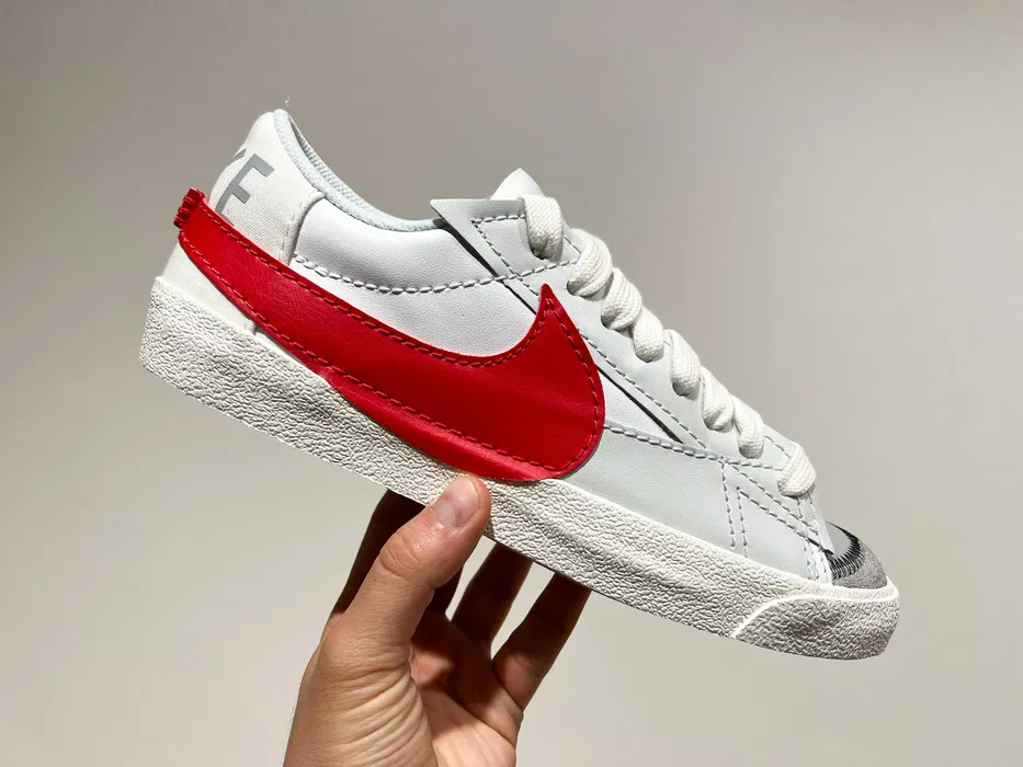 Giày Nike Blazer Low ’77 Jumbo ‘Grey Red’ DQ8769-100 - Ảnh 7