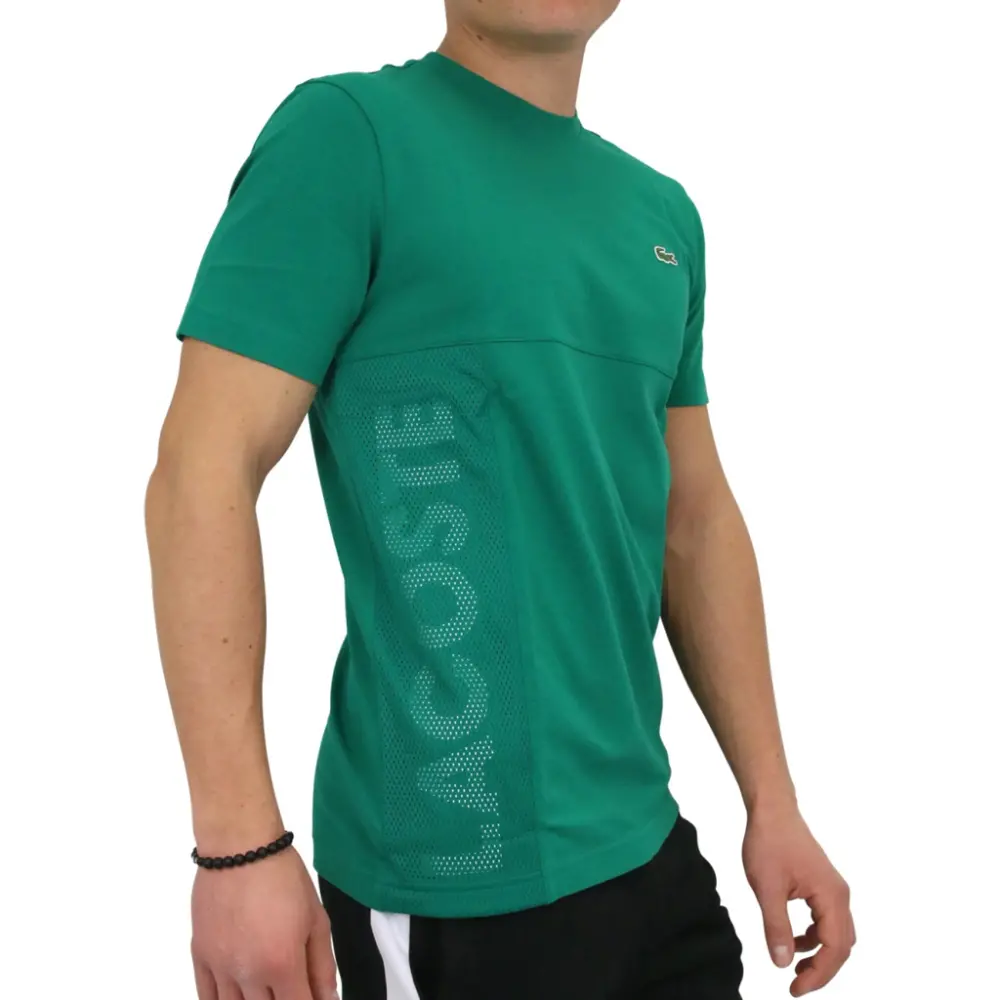 Alternative view of Áo Lacoste Sport Tennis T-Shirt Green TH3490-9VQ