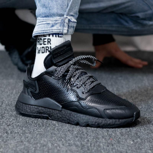 Alternative view of Giày Adidas Nite Jogger ‘Triple Black’ EF5400