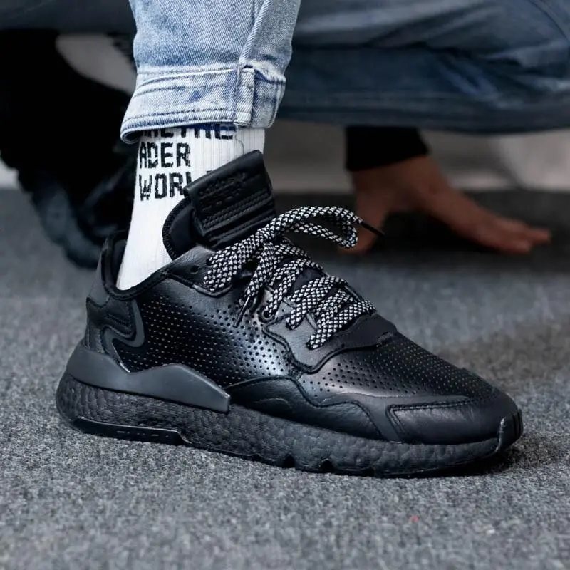 Alternative view of Giày Adidas Nite Jogger ‘Triple Black’ EF5400