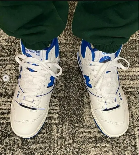 Alternative view of Giày New Balance 650R 'White Blue' BB650RWN