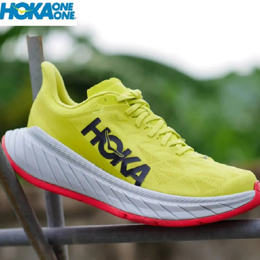Alternative view of Giày Hoka One One Carbon X2 Evening Primrose/Fiesta 1113526-EPFS
