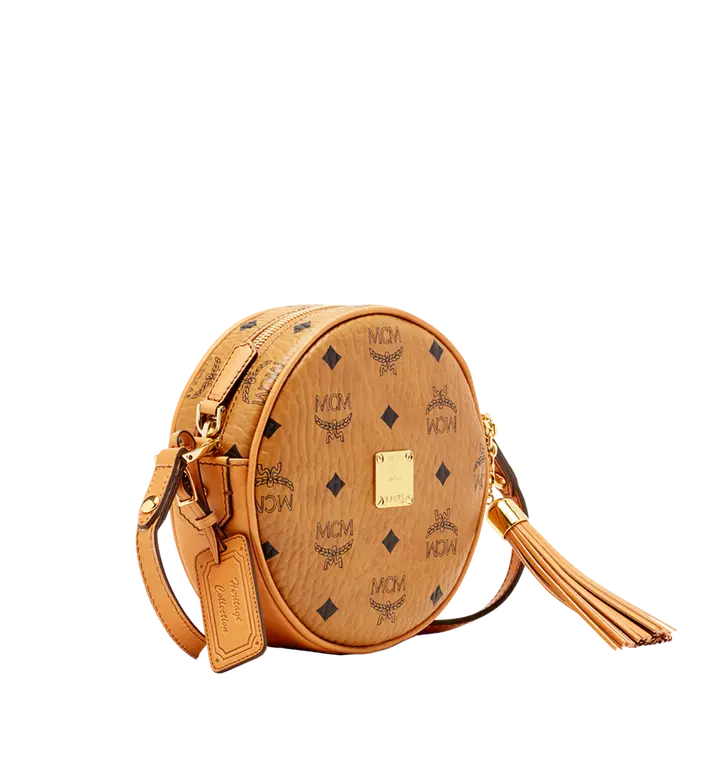 Túi MCM Heritage Tambourine in Visetos MWR6AVI36CO001 - Ảnh 3