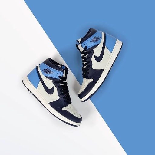 Giày Nike Jordan 1 Retro High Obsidian UNC GS 575441-140 - Ảnh 2