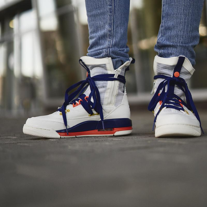 Giày Nike Wmns Air Jordan 3 RTR EXP Lite 'Sail Blue Void' BQ8394-100 - Ảnh 4