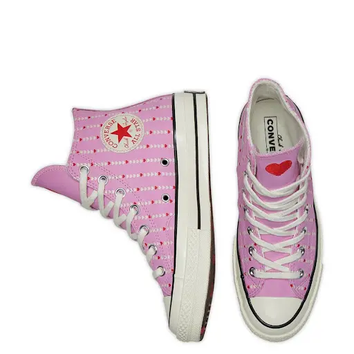 Alternative view of Giày Converse Chuck 70 High 'Love Fearlessly Peony Pink' 167345C
