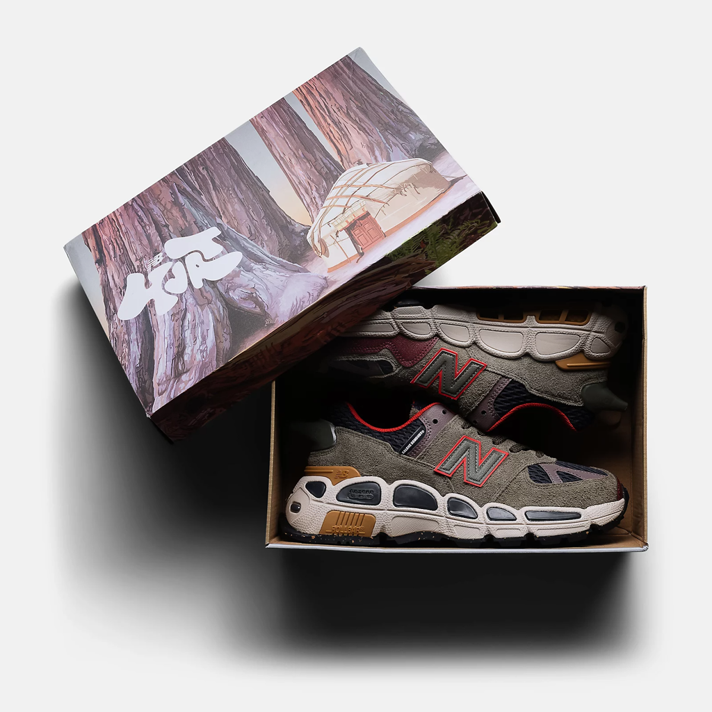 Giày New Balance Salehe Bembury x 574 YURT 'Team Forest Green' MS574YSB - Ảnh 2