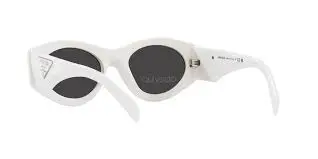 Kính Prada Cat Eye Acetate Sunglasses White PR20ZS1425S0 - Ảnh 3