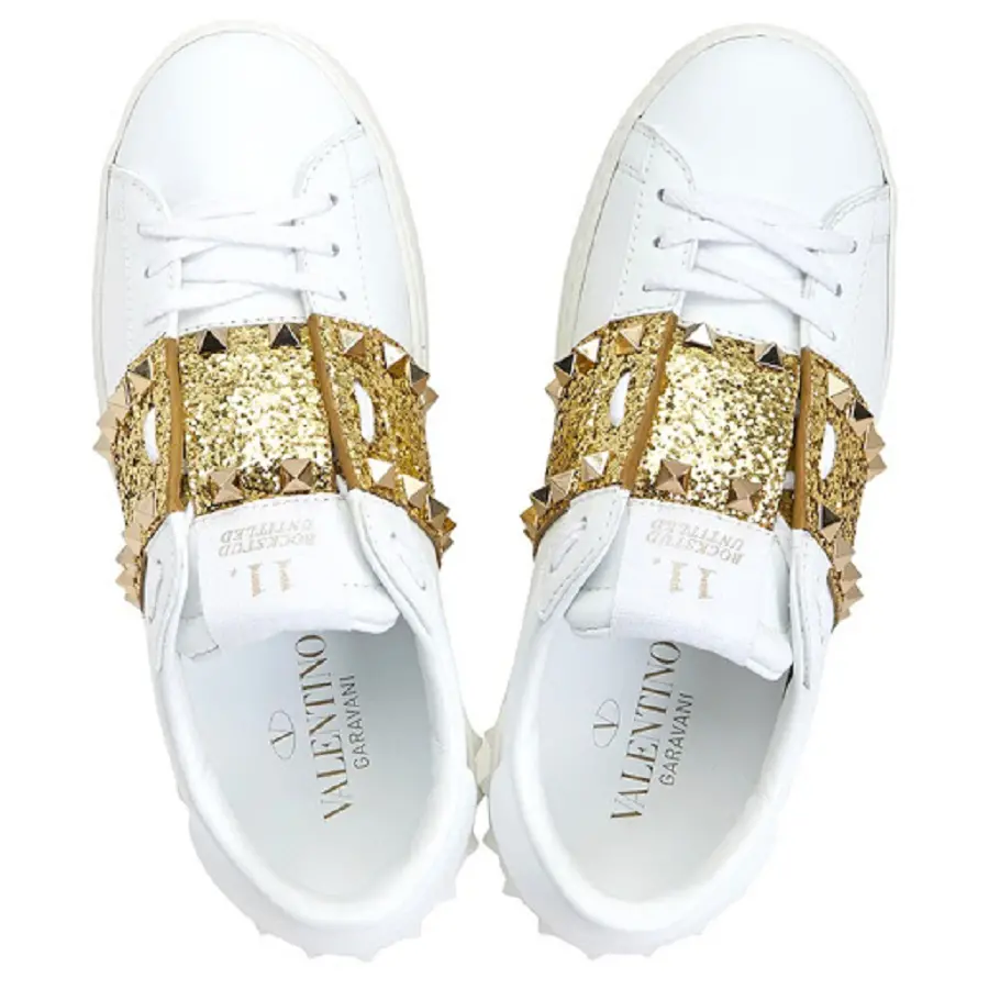 Alternative view of Giày Valentino Glitter Rockstud Untitled Women's Sneakers UW2S0A01TJQ 837