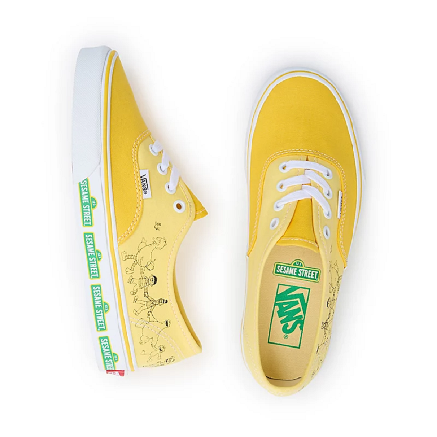Giày Vans Sesame Street x Authentic 'Yellow' VN0009PVYLW - Ảnh 4
