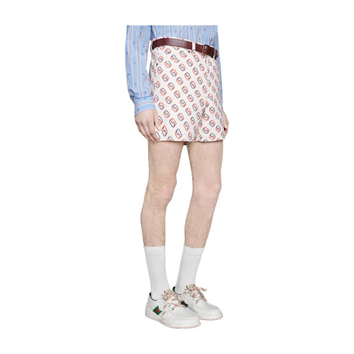 Giày Gucci Leather Web Lace Up Low 'White' 575399-D60D0-9070 - Ảnh 5