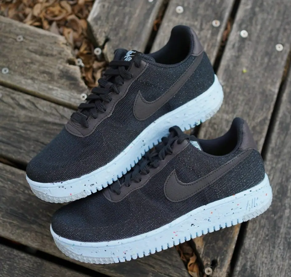 Giày Nike Air Force 1 Crater Flyknit 'Black Chambray Blue' DC4831-001 - Ảnh 3