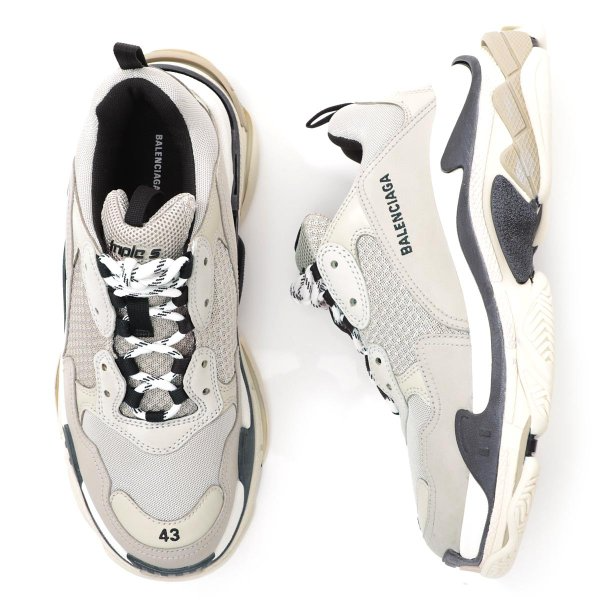 Giày Balenciaga Triple S Sneaker Vanille 536737 W09O6 9787 - Ảnh 3