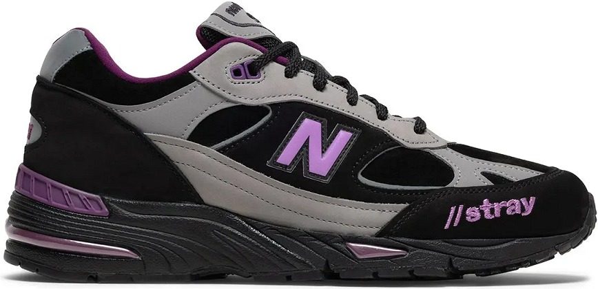Giày New Balance x Stray Rats x 991 'Black Purple' M991SRP