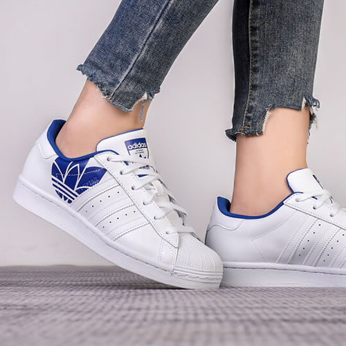 Giày Adidas Superstar 'Trefoil Print Royal Blue' FY2826 - Ảnh 3
