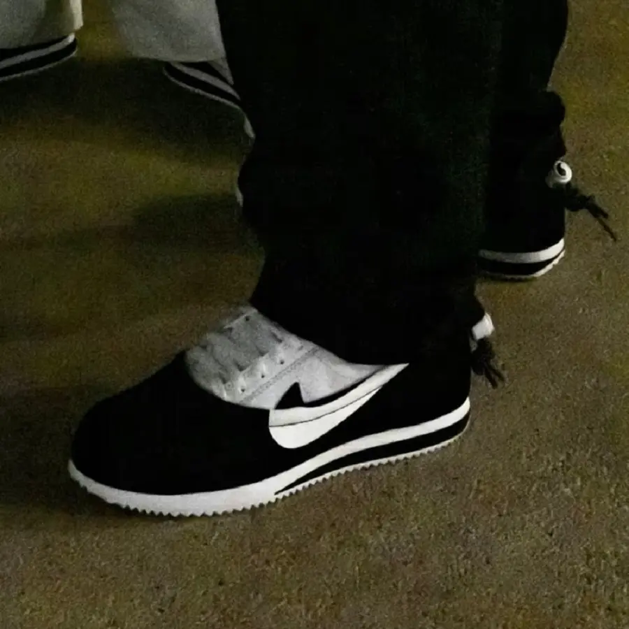 Giày Nike Cortez SP CLOT CLOTEZ Yin Yang 'Black White' DZ3239-002 - Ảnh 4
