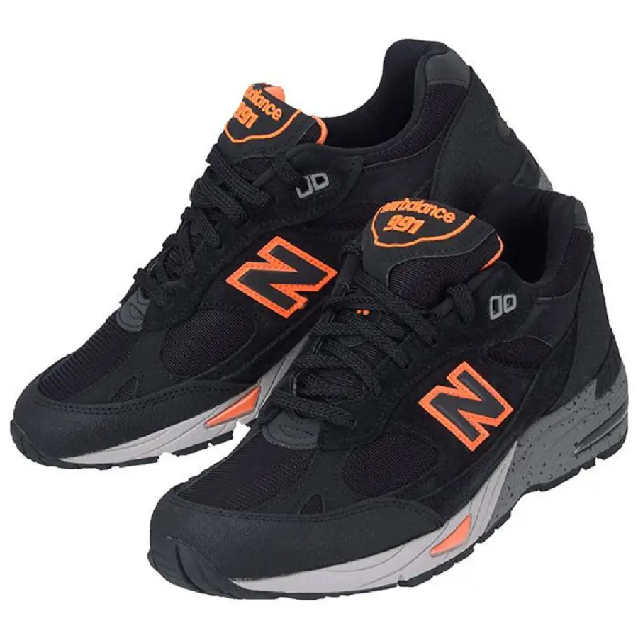 Giày New Balance 991 Made In England Neon Black Orange M991NEO - Ảnh 3