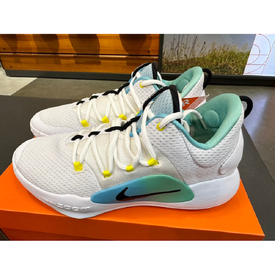 Giày Nike Hyperdunk X Low EP 'White Teal Gradient' FN3441-101 - Ảnh 4