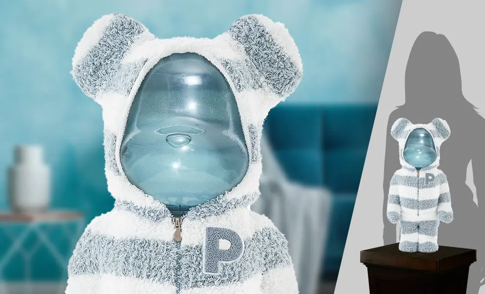 Alternative view of Mô Hình Bearbrick x Gelato Pique Pajamas Mint White