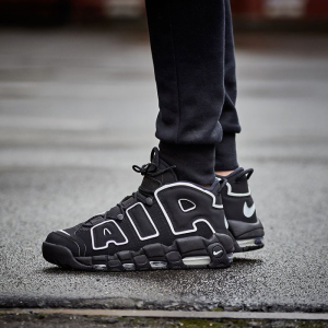 Alternative view of Giày Nike Air More Uptempo GS 'Black' 415082-002