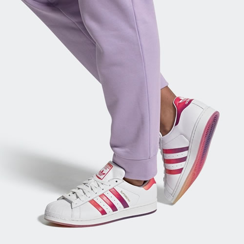 Giày Adidas Superstar 'White Pink Energy Ink' EG8132 - Ảnh 5