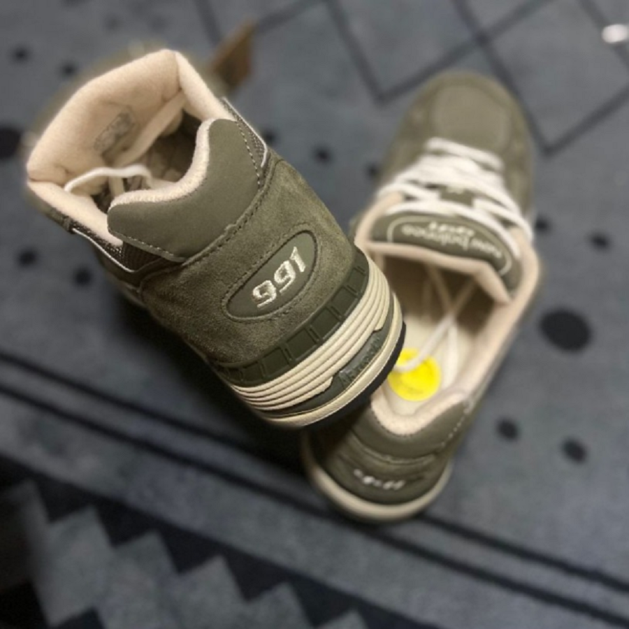 Giày New Balance 991 Made In England Olive Green M991DOW - Ảnh 5