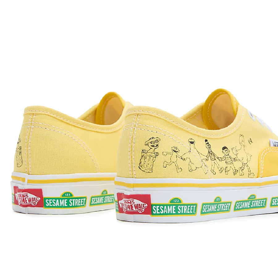 Giày Vans Sesame Street x Authentic 'Yellow' VN0009PVYLW - Ảnh 3