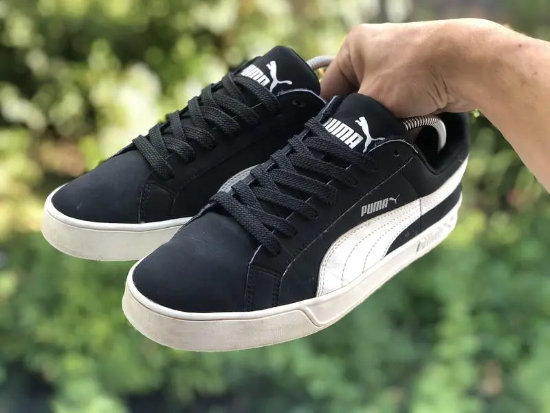 Giày Puma Smash Vulc Leather Trainers 359622-09 - Ảnh 3