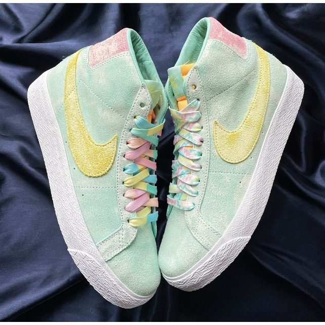 Giày Nike Zoom Blazer Mid Premium SB 'Light Dew Zitron' DA1839-300 - Ảnh 2