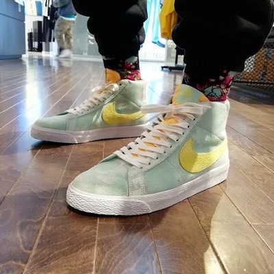 Giày Nike Zoom Blazer Mid Premium SB 'Light Dew Zitron' DA1839-300 - Ảnh 4